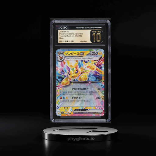 2024 Pokemon Japanese Scarlet & Violet Terastal Fest ex Holo Jolteon ex #52 CGC 10 PRISTINE