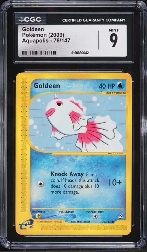 2003 Pokemon Aquapolis Goldeen #78 CGC 9 MINT