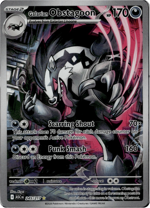 2026 Galarian Obstagoon #245 Ascended Heroes