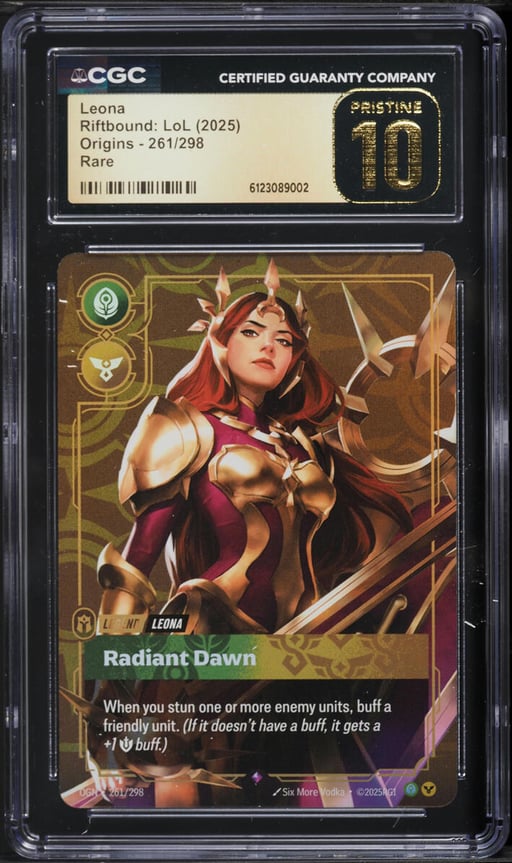 2025 Riftbound: LoL Origins Leona #261 CGC 10 PRISTINE