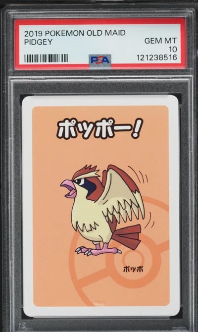 2019 Pokemon Japanese Playing Cards Old Maid Pidgey PSA 10 GEM MINT
