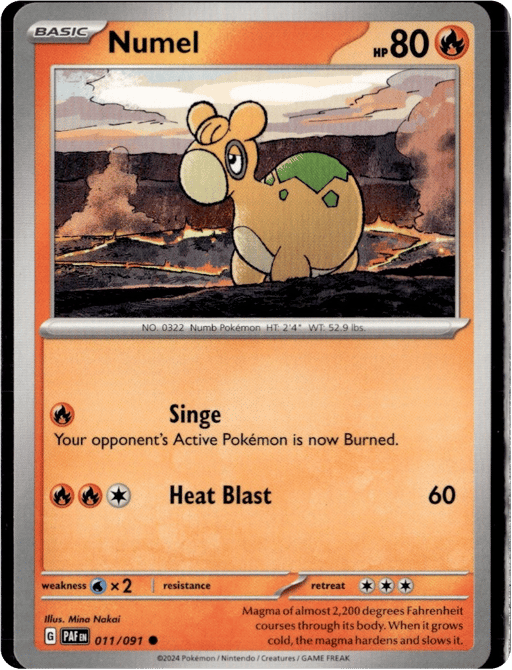 2024 Numel #11 Paldean Fates