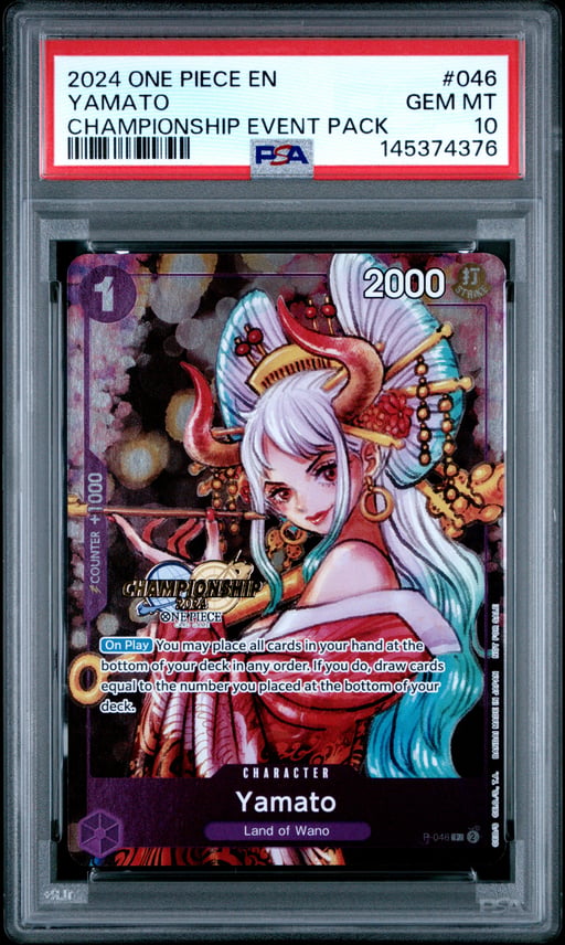 2024 ONE PIECE CHAMPIONSHIP 2024 EVENT PACK 046 YAMATO PSA 10