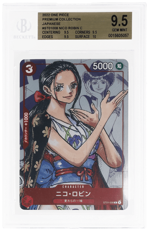 2022 One Piece Premium Collection Japanese Nico Robin #ST01008 BGS 9.5