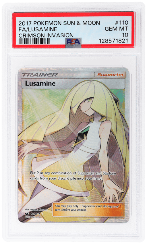 2017 Pokemon Sun and Moon Crimson Invasion Lusamine #110 PSA 10