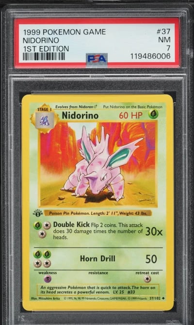 1999 Pokemon Base Set Shadowless