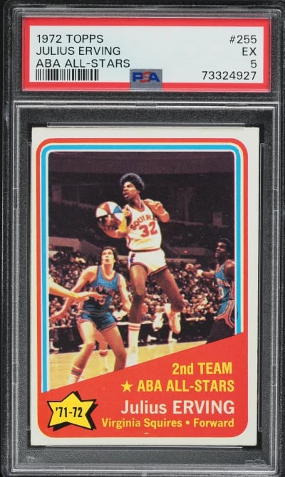 1972 Topps Basketball Julius Erv