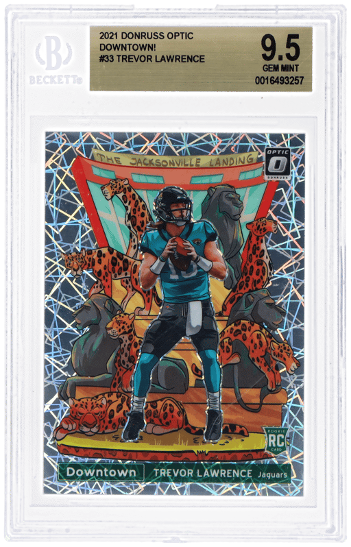 2021 Donruss Optic Downtown! Trevor Lawrence #DT33 BGS 9.5