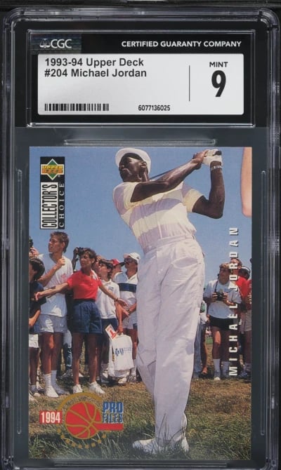 1993 Upper Deck Basketball Michael Jordan #204 CGC 9 MINT
