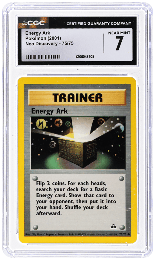 2001 Pokemon Neo Discovery Energy Ark #75 CGC 7