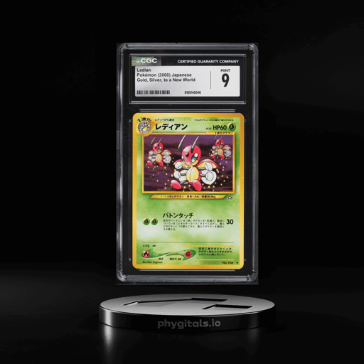 1999 Pokemon Japanese Gold Silver To A New World Ledian #166 CGC 9 MINT