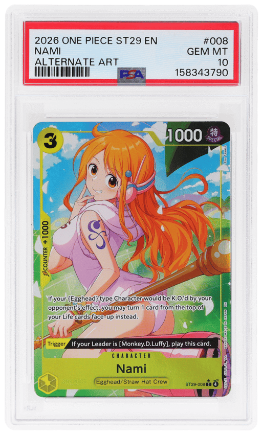 2026 One Piece Starter Deck Egghead Alternate Art Nami #ST29-008 PSA 10