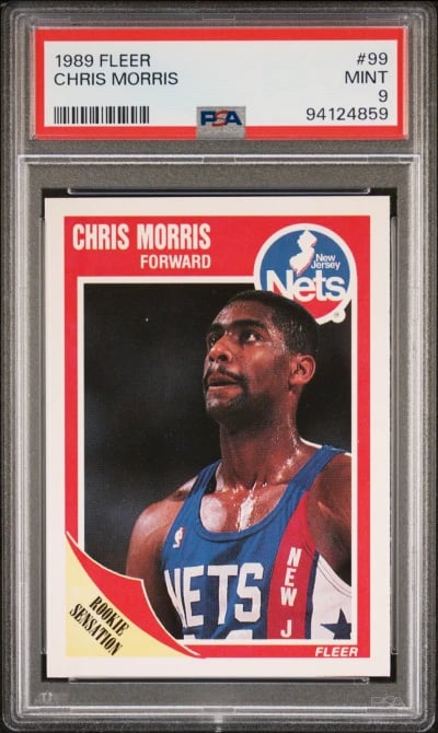 1989 FLEER #99 CHRIS MORRIS PSA 