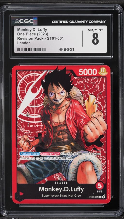 2023 One Piece Revision Pack Leader Monkey D. Luffy #ST01-001 CGC 8 NM-MT