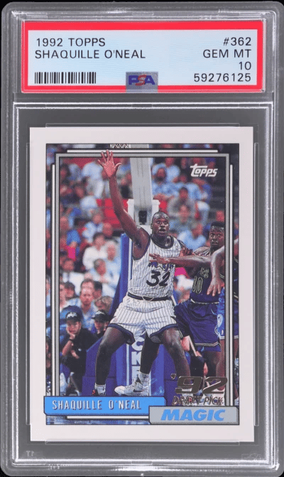 1992 Topps Shaquille O'Neal #362 PSA 10