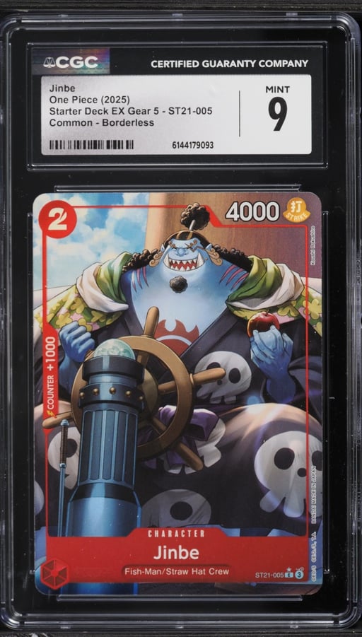 2025 One Piece Starter Deck EX Gear 5 Alt Art Jinbe #ST21-005 CGC 9 MINT
