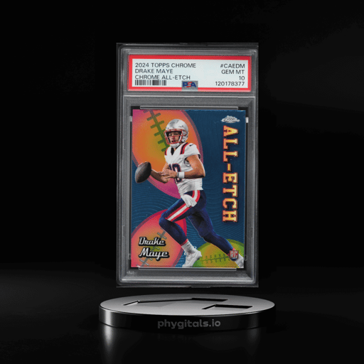 2024 Topps Chrome All Etch Drake Maye ROOKIE #CAEDM PSA 10 GEM MINT
