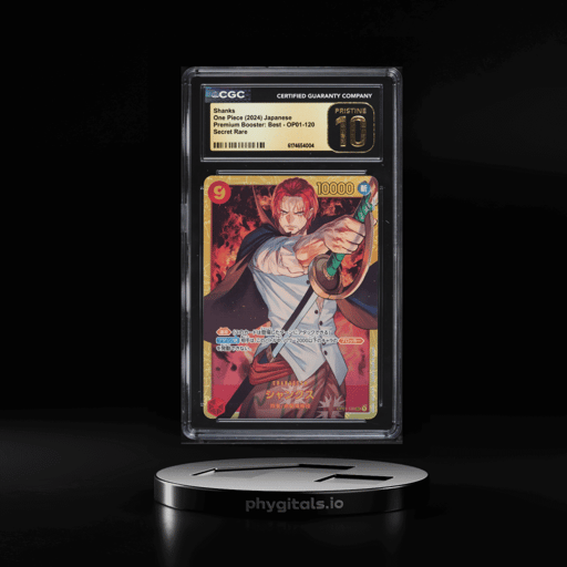 2024 One Piece Japanese Premium Booster Best SEC Shanks #OP01-120 CGC 10 PRISTINE