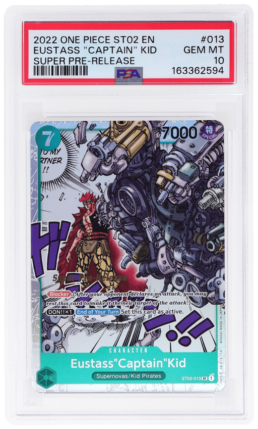 2022 One Piece Worst Generation Super Pre-Release Starter Deck Eustass "Captain" Kid #ST02-013 PSA 10
