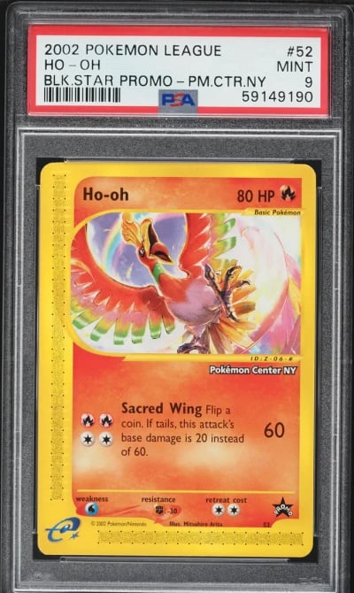 2002 Pokemon Promo Center New York Ho-Oh #52 PSA 9 MINT