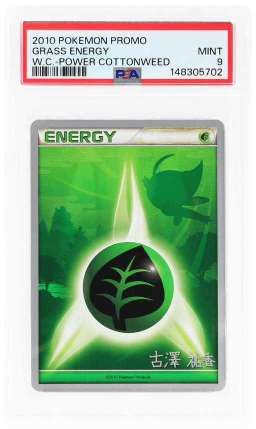 2010 Pokemon World Championships Promo Power Cottonweed Grass Energy PSA 9
