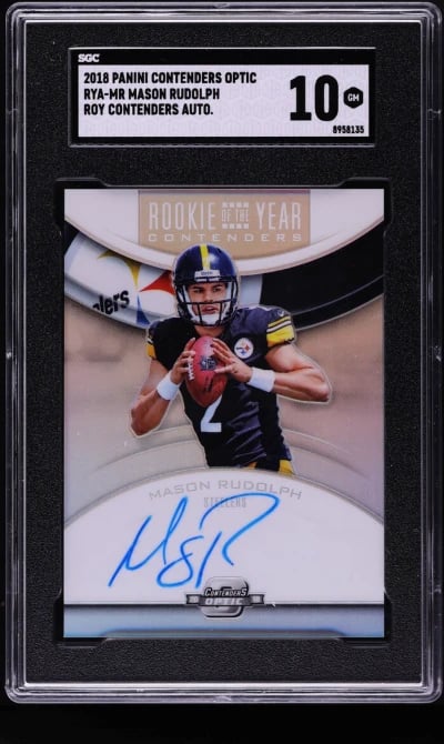 2018 Panini Contenders Optic Roy Mason Rudolph #RYA-MR SGC 10 GEM MINT