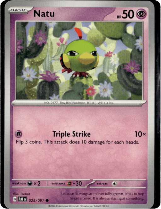 2024 Natu #25 Paldean Fates