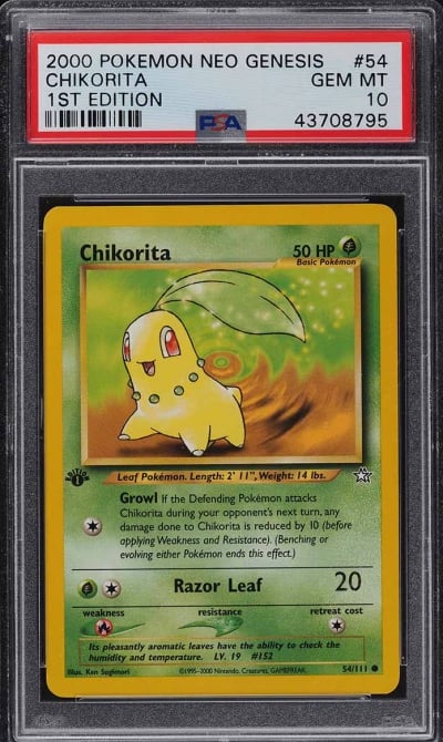 2000 Pokemon Neo Genesis 1st Edi