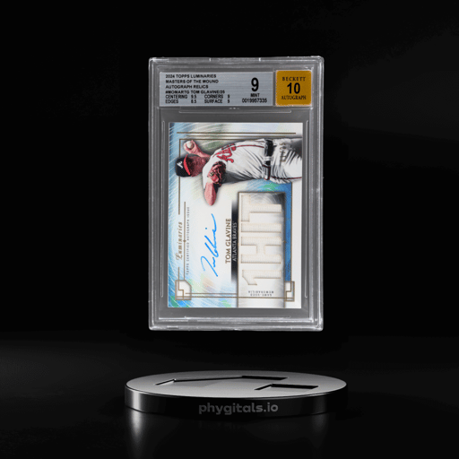 2024 Topps Luminaries Masters of the Mound Autograph Relic Tom Glavine #MOMARTG 1/25 BGS 9