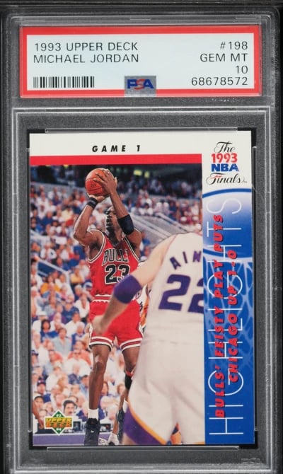 1993 Upper Deck Basketball Michael Jordan #198 PSA 10 GEM MINT