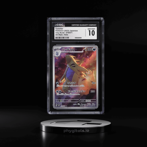 2023 Pokemon Japanese Scarlet & Violet Clay Burst AR Tyranitar #79 CGC 10 GEM MINT