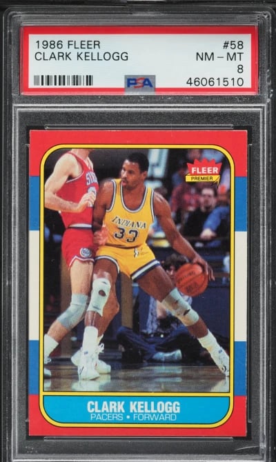 1986 Fleer Basketball Clark Kell