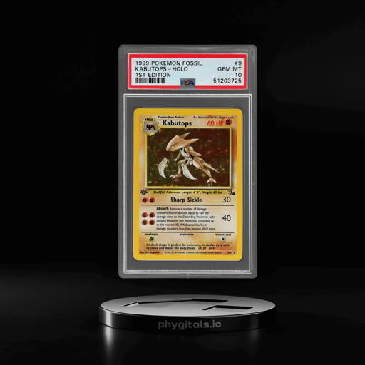 1999 Pokemon Fossil 1st Edition Holo Kabutops #9 PSA 10