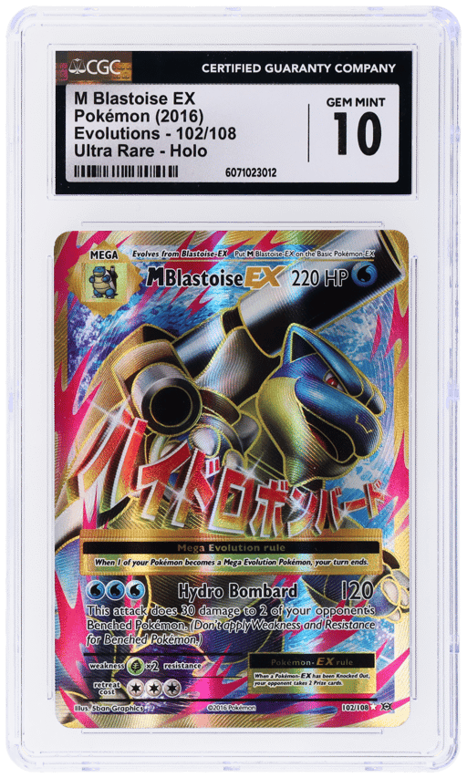 2016 Pokemon XY Evolutions M Blastoise Ex #102 CGC 10