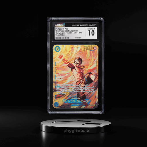 2025 One Piece Japanese Carrying On His Will SEC Portgas D. Ace #OP13-119 CGC 10 GEM MINT