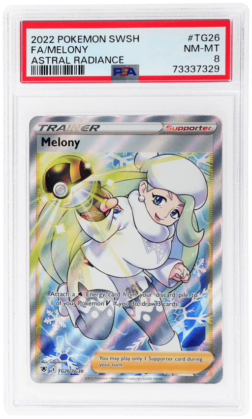 2022 Pokemon Sword and Shield Astral Radiance Trainer Gallery Melony #TG26 PSA 8