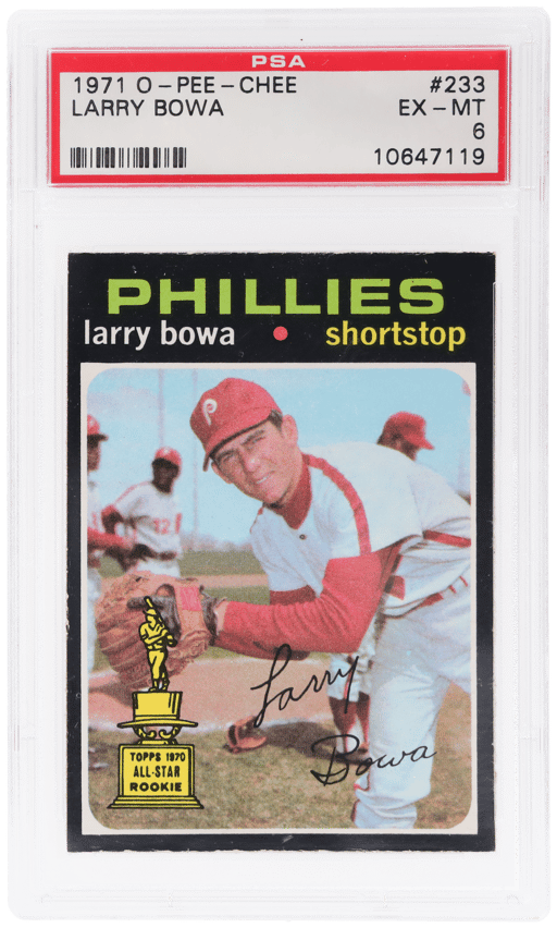 1971 O-Pee-Chee Larry Bowa #233 PSA 6