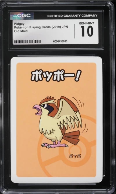 2019 Pokemon Japanese Playing Cards Old Maid Pidgey CGC 10 GEM MINT