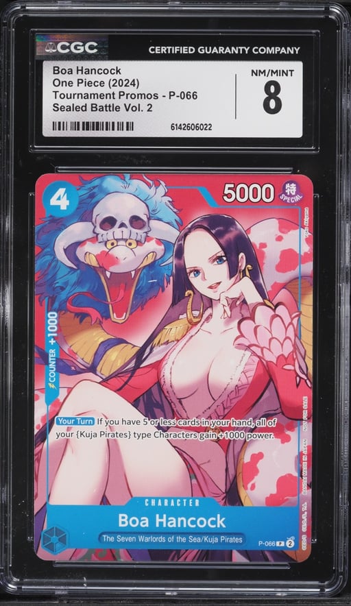 2024 One Piece Tournament Promo Sealed Battle Volume 2 Alt Art Boa Hancock #P-066 CGC 8 NM-MT