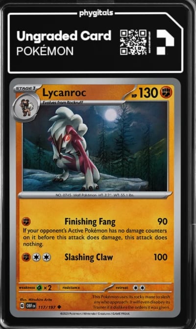 2023 Lycanroc Obsidian Flames #1