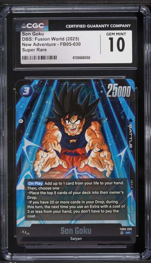 2025 Dragon Ball Super Fusion World New Adventure Son Goku SR #FB05-030 CGC 10 GEM MINT