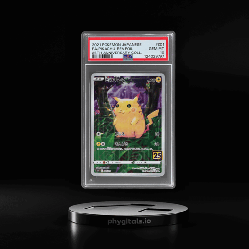 2021 Pokemon 25th Anniversary Collection Japanese Reverse Holo Pikachu #1 PSA 10