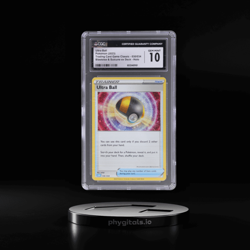 2023 Pokemon Trading Card Game Classic Blastoise and Suicune Ex Deck Ultra Ball #030 CGC 10