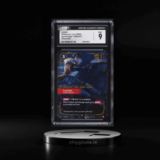 2026 Riftbound League Of Legends LoL Spiritforged Showcase Lucian #28a CGC 9 MINT