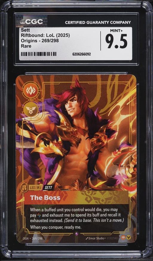 2025 Riftbound League Of Legends LoL Origins Sett #269 CGC 9.5 MINT+