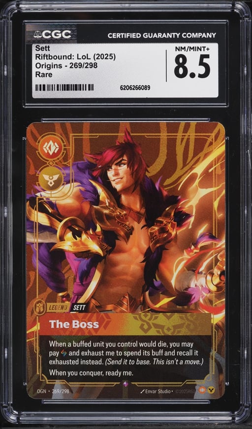 2025 Riftbound League Of Legends LoL Origins Sett #269 CGC 8.5 NM-MT+