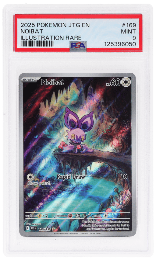 2025 Pokemon Scarlet and Violet Journey Together Illustration Rare Noibat #169 PSA 9