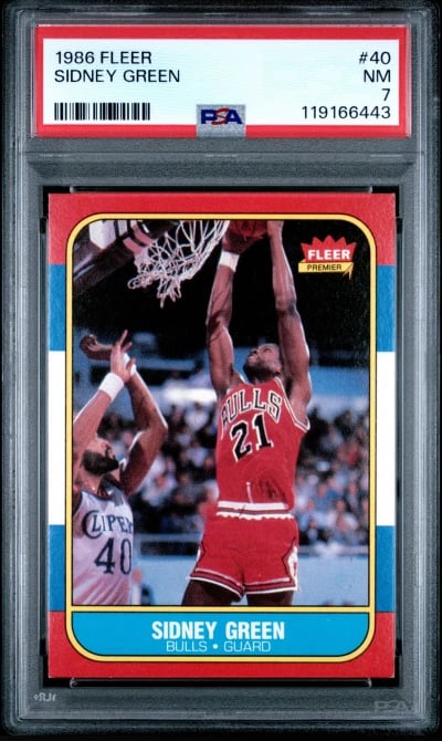 1986 FLEER #40 SIDNEY GREEN PSA 