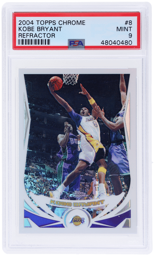 2004 Topps Chrome Refractor Kobe Bryant #8 PSA 9
