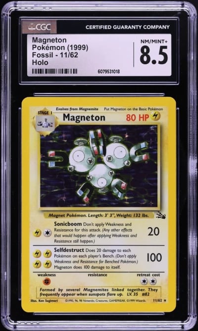 1999 Pokemon Fossil Holo Magneto
